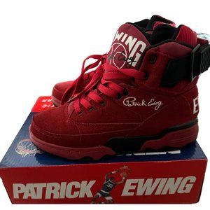 Ewing 33 HI OG Red Suede/White/Black Sneakers